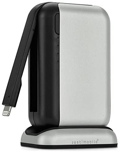 Just Mobile TopGum 6000mAh with Charging Dock - Silver