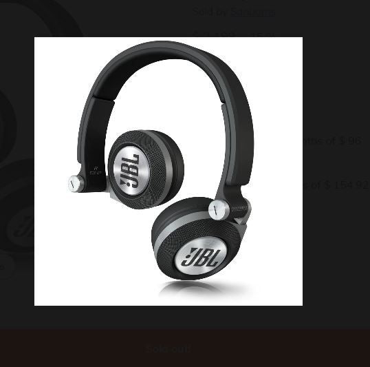 JBL Synchros E30 Headphones OnEar Wired With Mic Black