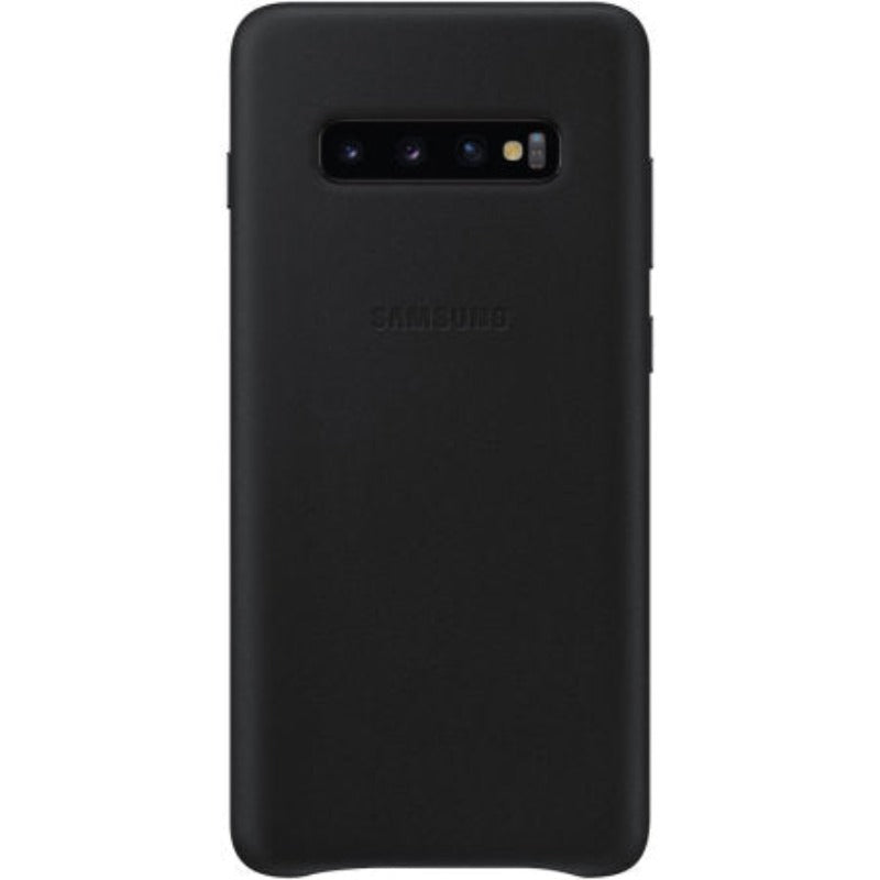 Samsung Galaxy S10+ Leather Cover - Black