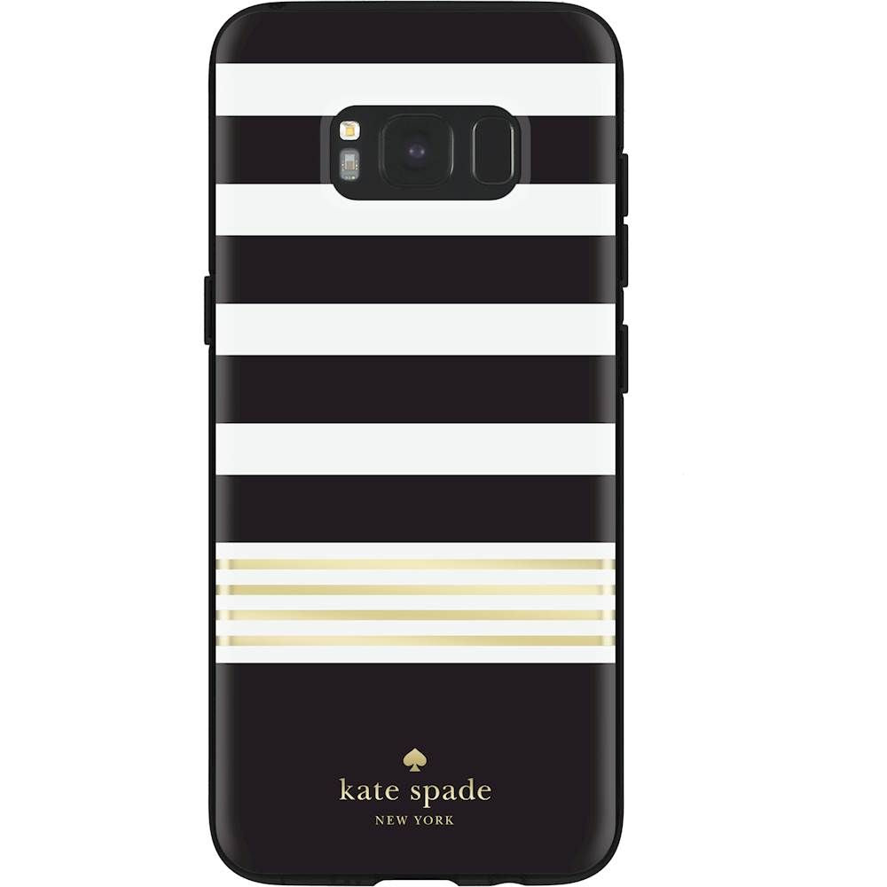kate spade new york Hardshell Case for Samsung Galaxy S8 Stripe Gold Foil/Black/Cream