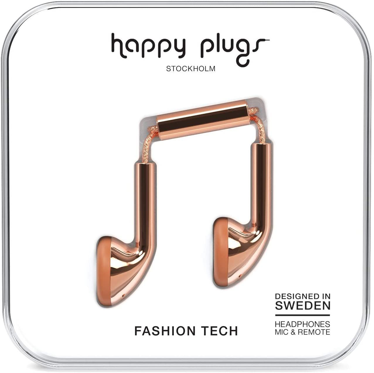 Auriculares Happy Plugs 7737, oro rosa