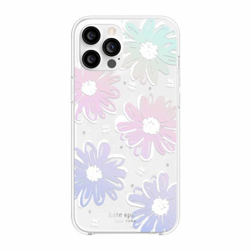 Kate Spade Protective Hardshell Case for iPhone 13 Pro - Daisy Iridescent