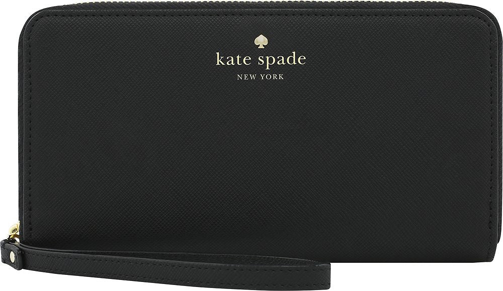 Kate Spade New York Zip Wristlet - Saffiano Black