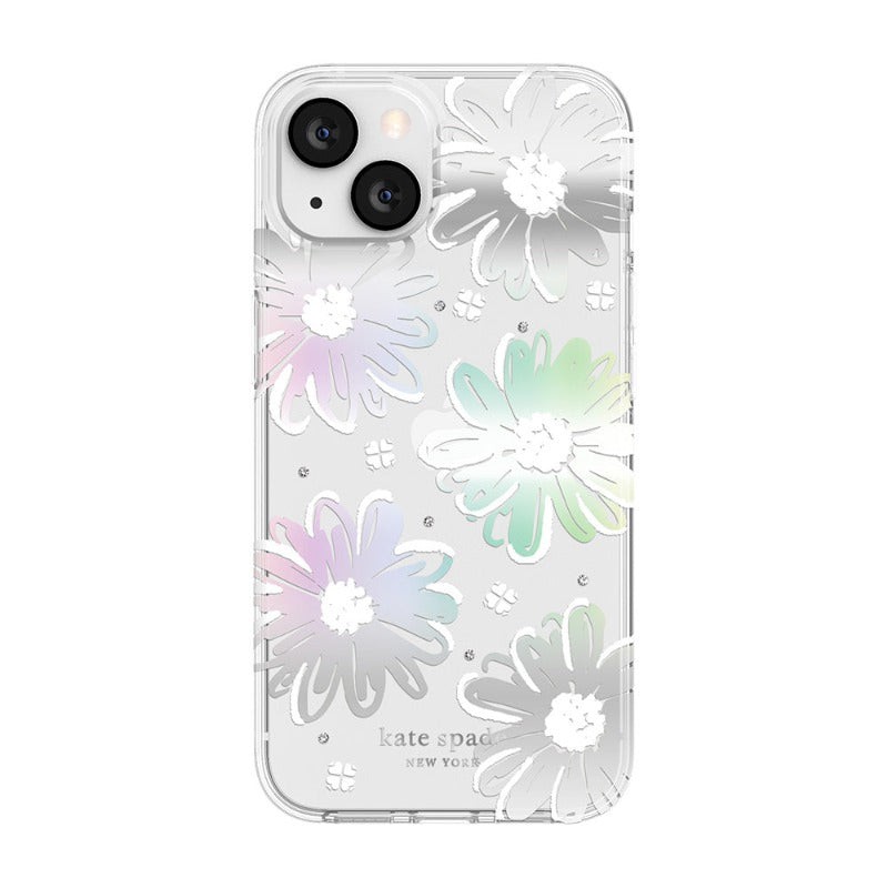 Kate Spade Protective Hardshell Case for iPhone 13 - Daisy Iridescent