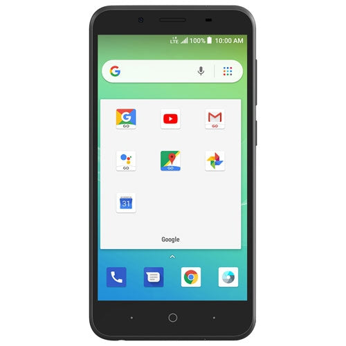 ZTE Z557 5" 8Gb Unlocked Android Smartphone - Black